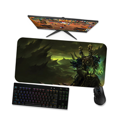 Mouse pad gamer Wow Guldan 1 - Mousepad World of warcraft 90x40 80x40 60x40 70x30 - loja online