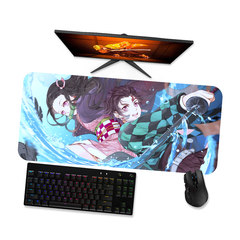 Mouse pad gamer Demon Slayer Kimetsu no Yaiba Inosuke Nezuko e Tanjiro 4 - Mousepad 90x40 80x40 60x40 70x30