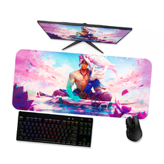 Mouse pad gamer Lol Skin Yasuo Florescer espiritual 1 - Mousepad League of legends 90x40 80x40 60x40 70x30