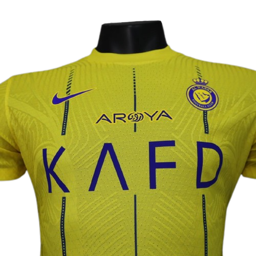 Camisa Al-Nassr FC Home 2022/2023 Amarela e Azul – Versão Jogador