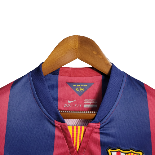 Camisa de Manga Longa do Barcelona Home 14/15 Retro Nike