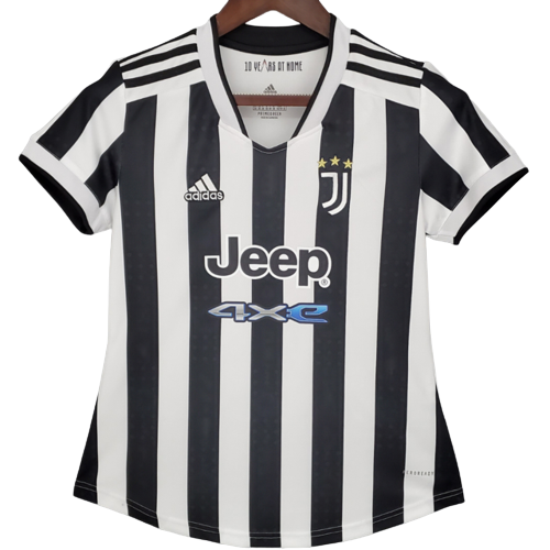 Camisa Juventus 2021 22 I Feminina Branco e Preto Adidas