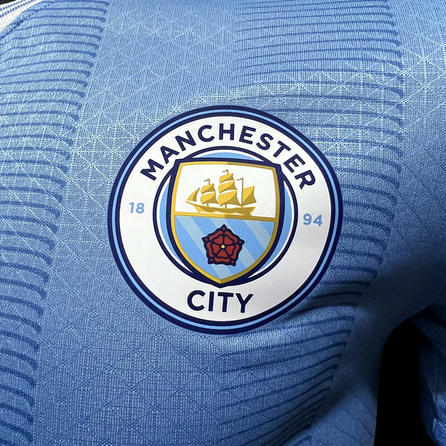 Camisa Manchester City 23/24 Versão Jogador Pré-Jogo - Azul - Imports do  vale