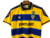 Parma - Parma AC - Calcio - Camisa - 1 - Home - I - Amarela e Azul - 1999/2000 - Champion - Retro - Retro Manto - Imantado PRO - Parmalat - Adriano - Canavarro - UEFA - Itália- Taffarel - Crespo 