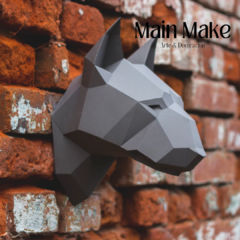 CABEZA DE BULL TERRIER ORIGAMI - comprar online