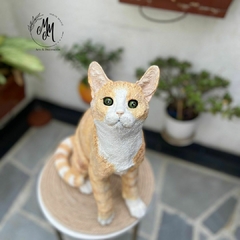 Escultura de Gato Realista