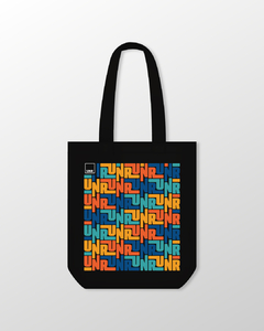 Imagen de TOTEBAG. Negra. TRAMA PATRON