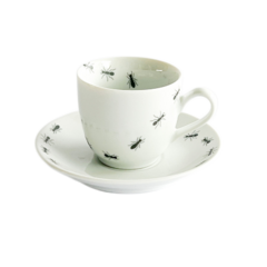 Xícara De Café Porcelana Estampa Formiga 60ml