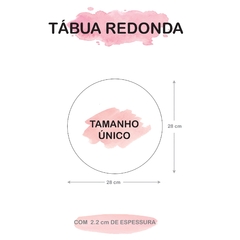 Tabua Redonda Bolo Eucalipto - comprar online