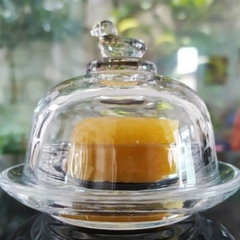 Mini Manteigueira Cristal de Chumbo Pássaro 9,5cm (4192) - comprar online