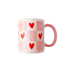 Caneca em Porcelana Namorados Pink 250ml