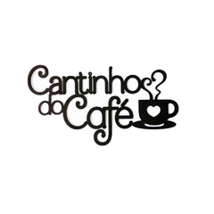 Aplique Cantinho do Café Bold MDF 3mm