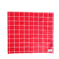 Trilho de Mesa Grid Vermelho e Branco TR 160cm