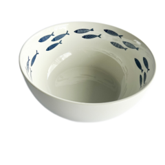 Bowl Porcelana Peixes 1200ml