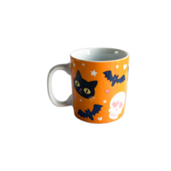 Caneca em Porcelana Hallow laranja 250ml