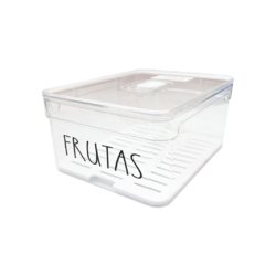 Organizador com Tampa Clear Fresh 2,2 L - Frutas (OF400NT)