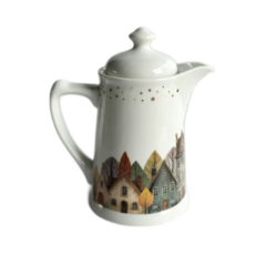 Cafeteira de Porcelana Alpes Natalinos 450ml