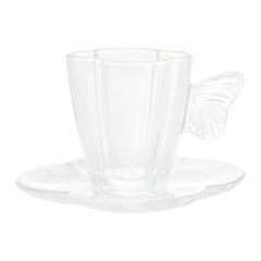 Xícara de chá Cristal Butterfly 180ML na internet