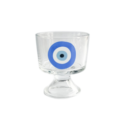 Taça Sobremesa de Vidro Olho grego 280ml