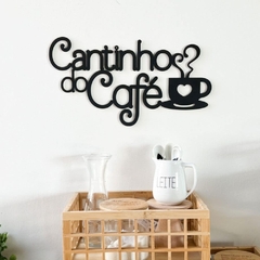 Aplique Cantinho do Café Bold MDF 3mm - comprar online