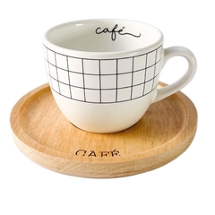 Xícara de Chá Porcelana Grid Café na internet