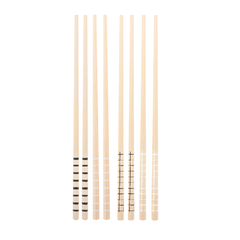 Cj 4 Pares de Hashi de Bambu com Estampa 24 cm (5725)