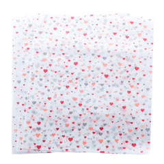 CONJUNTO DE 50 UNIDADES DE PAPEL MANTEIGA ESTAMPADO HEART 24,5CM X 21CM - comprar online