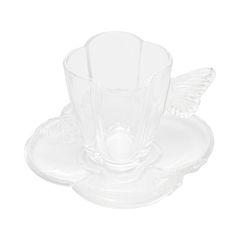 Xícara de chá Cristal Butterfly 180ML - comprar online