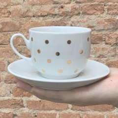 Xícara de Chá Polka Dots