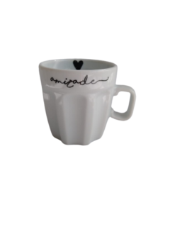 Caneca Pingada Branca 250ml Estampa Amizade