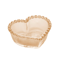 Bowl de Cristal de Chumbo Coração Ambar 13,5cm - comprar online