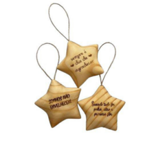 Enfeite Decorativo Formato Estrela Personalizado 8cm x 8cm - comprar online