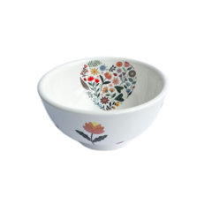 Bowl de porcelana estampa Afeto 12cm