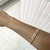 bracelete dourado coração - Emi acessórios