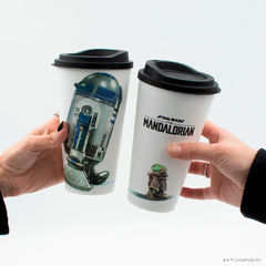 Vaso Tapa Café - The Mandalorian - Grogu & R2-D2 - tienda online