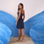 Vestido Eduarda Azul Marinho na internet