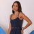 Vestido Eduarda Azul Marinho - comprar online