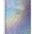 Caderno Colegial Glow (Capa Holográfica) TILIBRA 80 Folhas