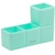 Organizador de Mesa Plástico Tetris Verde Água Pastel BRW - comprar online