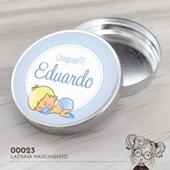 Latinha Personalizada Nascimento Bebezinho - 00023