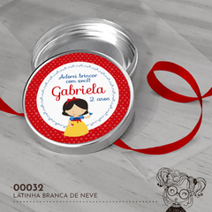 Latinha Personalizada Branca de Neve - 00032 - comprar online