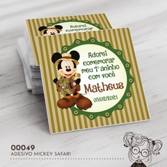 Adesivo Personalizado Mickey Safari - 00049 - comprar online