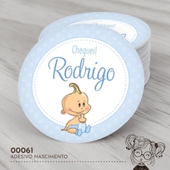 Adesivo Personalizado Nascimento Bebezinho - 00061