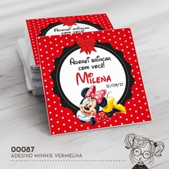 Adesivo Personalizado Minnie Vermelha - 00087 - comprar online