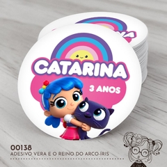 Adesivo Personalizado Vera e o Reino do Arco-Íris - 00138