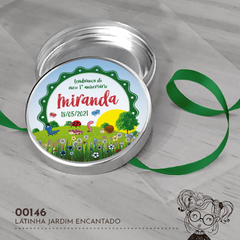 Latinha Personalizada Jardim Encantado - 00146 - comprar online