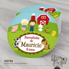 Adesivo Personalizado Fazendinha - 00194