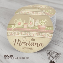 Adesivo Personalizado Chá de Cozinha - 00230