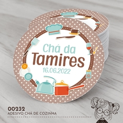 Adesivo Personalizado Chá de Cozinha - 00232