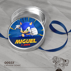 Latinha Personalizada Sonic - 00237 - comprar online